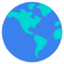Globe Map America Blue Earth free icon for commercial use