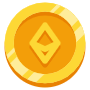 Gold Ethereum Coin icon