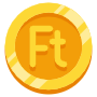 Gold Hungarian Forint Coin icon
