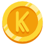 Gold Kenyan Shilling Coin icon