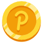 Gold Polkadot Coin icon