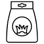 Grass Seed Black Outline icon