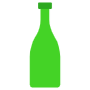 Green Beverage Bottle free icon for commercial use