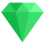 Green Diamond Stone free icon for commercial use