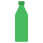 Green Glass Bottle free icon for commercial use