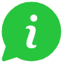 Green Information Help Conversation free icon for commercial use