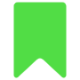 Green Save Instagram Bookmark icon
