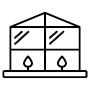 Greenhouse Farming Black Outline free icon for commercial use