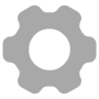Grey Settings Cogwheel free icon for commercial use