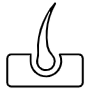 Hair Follicle Black Outline free icon for commercial use