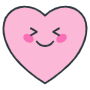 Humorous Pink Heart Emoji icon