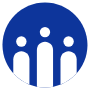 About Us Dark Blue Circle free icon for commercial use