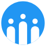About Us Light Blue Circle free icon for commercial use