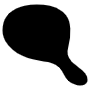 Abstract Black Liquid Ink Shape icon