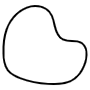 Abstract Linear Black Outline Shape icon