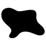 Abstract Liquid Black Ink Shape icon
