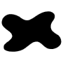 Abstract Liquid Black Oil Shape icon