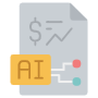 Artificial Intelligence Finance Statistics free icon for commercial use