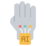 Artificial Intelligence Robotics free icon for commercial use