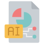 Artificial Intelligence Statistics free icon for commercial use