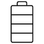 Battery Energy Storage Black Outline free icon for commercial use
