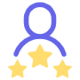 Best User Experience And Yellow Stars free icon for commercial use