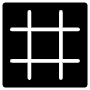 Black Grid Square Symbol free icon for commercial use