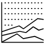 Black Line Chart Infographic Element free icon for commercial use