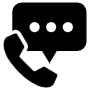 Black Phone And Conversation free icon for commercial use