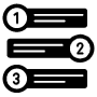 Black Steps One Two Three icon