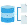 Blue Database Server Hosting Files free icon for commercial use