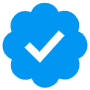 Blue Twitter Verified Sign icon