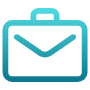 Briefcase Blue Outline icon