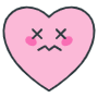 Broken Pink Heart Emoji icon