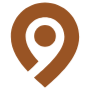 Brown Location Pin Modern Placeholder free icon for commercial use