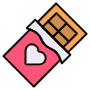 Chocolate Bar And Heart icon