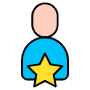 Customer Experience And Blue Human free icon for commercial use