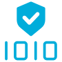Cyber Security Encrypted Protected Data Blue Shield free icon for commercial use