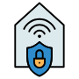 Cyber Security Home Safe Wifi Connection free icon for commercial use