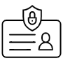 Cyber Security Id Card Protection Black Outline free icon for commercial use