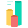 Cylinder Chart For Infographic free icon for commercial use