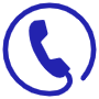 Dark Blue Phone Contact Aesthetic Circle Round free icon for commercial use