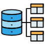Database Server Data Tables free icon for commercial use