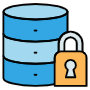 Database Server Padlock free icon for commercial use