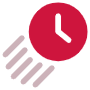 Deadline Red Fast Timer Clock free icon for commercial use
