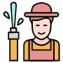 Gardener And Water Hose icon