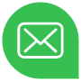 Green Email Chat Bubble free icon for commercial use