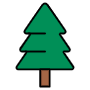 Green Pine Tree free icon for commercial use