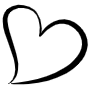 Hand Drawn Black Heart Shape free icon for commercial use