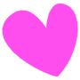 Hand Drawn Cute Pink Heart free icon for commercial use